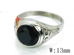 HY Stainless Steel Big-Crystal Rings-HYC45R0272NW