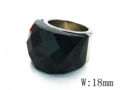 HY Stainless Steel Big-Crystal Rings-HYC17R0044HNG