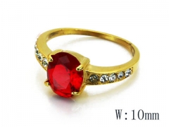 HY Stainless Steel Big-Crystal Rings-HYC45R0173P5