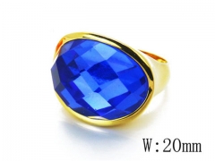 HY Stainless Steel Big-Crystal Rings-HYC17R0039HNT