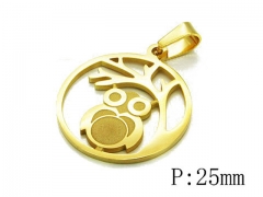 HY 316L Stainless Steel Animal Pendant-HY70P0455KV