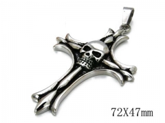 HY Stainless Steel 316L Pendants (Skull Style)-HY06P0736H20