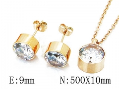 HY 316L Stainless Steel jewelry CZ Set-HY06S1001HKA