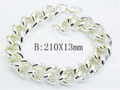 HY Wholesale Stainless Steel Plating Silver Bracelets-HY70B0404MZ