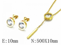 HY 316L Stainless Steel jewelry CZ Set-HY59S1266OQ