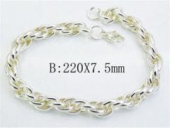 HY Wholesale Stainless Steel Plating Silver Bracelets-HY70B0416LL