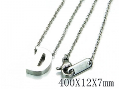 HY Wholesale 316L Stainless Steel Font Necklace-HY93N0004JLZ