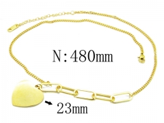 HY Wholesale 316L Stainless Steel Lover Necklace-HY54N0386HHW