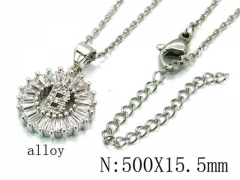 HY Wholesale 316L Stainless Steel Font Necklace-HY54N0427NW