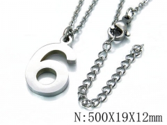 HY Wholesale 316L Stainless Steel Font Necklace-HY79N0112LB