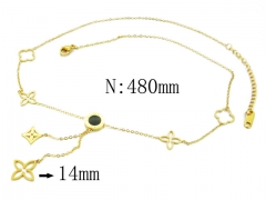 HY Wholesale 316L Stainless Steel Necklace-HY54N0388HIQ