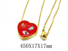 HY Wholesale 316L Stainless Steel Lover Necklace-HY12N0103LS