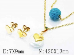 HY Stainless Steel jewelry Pearl Set-HY26S0028M5