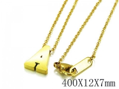 HY Wholesale 316L Stainless Steel Font Necklace-HY93N0027LY