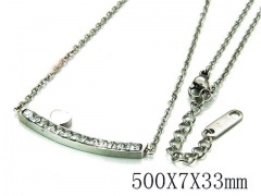 HY Stainless Steel 316L CZ Necklaces-HY93N0115ME