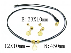 HY Wholesale 316L Stainless Steel jewelry Popular Set-HY91S0660PB