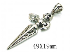 HY Stainless Steel 316L Pendants (Skull Style)-HY22P0581HHW