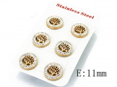 HY Stainless Steel Small Crystal Stud-HY80E0495HOS