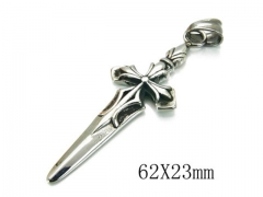 HY 316L Stainless Steel Cross Pendants-HY22P0370HID