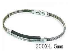 HY Stainless Steel 316L Bangle (Steel Wire)-HY64B1116IIU