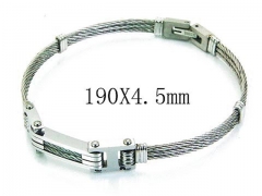 HY Stainless Steel 316L Bangle (Steel Wire)-HY64B1119IIB