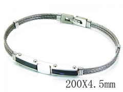 HY Stainless Steel 316L Bangle (Steel Wire)-HY64B1113IIQ