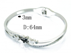 HY Wholesale Stainless Steel 316L Bangle(Crystal)-HY80B0970HJD