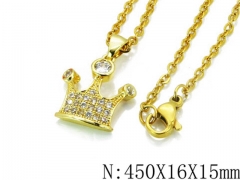 HY Stainless Steel 316L CZ Necklaces-HY35N0045HZZ