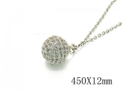 HY Stainless Steel 316L CZ Necklaces-HY35N0162HKW