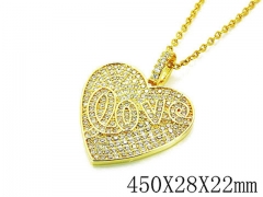 HY Wholesale 316L Stainless Steel Lover Necklace-HY35N0168HOT