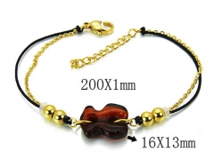 HY Wholesale Stainless Steel 316L Bracelets (Bear Style)-HY64B1028HMX