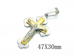 HY 316L Stainless Steel Cross Pendants-HY08P0819MW