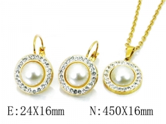 HY Stainless Steel jewelry Pearl Set-HY67S0105OE