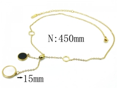 HY Wholesale 316L Stainless Steel Necklace-HY54NE0395HJZ