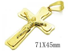 HY 316L Stainless Steel Cross Pendants-HY08P0701HHD