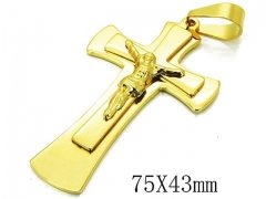 HY 316L Stainless Steel Cross Pendants-HY08P0727HHE