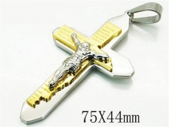 HY 316L Stainless Steel Cross Pendants-HY08P0751HIS