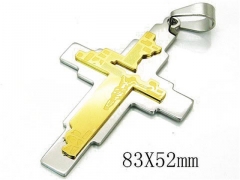 HY 316L Stainless Steel Cross Pendants-HY08P0689HIW