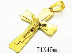 HY 316L Stainless Steel Cross Pendants-HY08P0749HIE