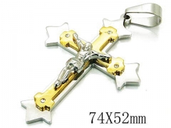 HY 316L Stainless Steel Cross Pendants-HY08P0724HID