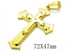 HY 316L Stainless Steel Cross Pendants-HY08P0666HIT