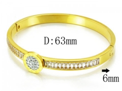 HY Wholesale Stainless Steel 316L Bangle(Crystal)-HY14B0672IIC