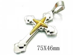 HY 316L Stainless Steel Cross Pendants-HY08P0686NC