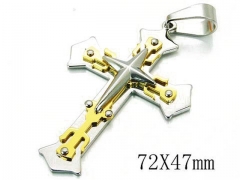 HY 316L Stainless Steel Cross Pendants-HY08P0680OZ