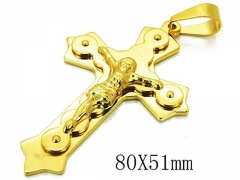 HY 316L Stainless Steel Cross Pendants-HY08P0722HJA