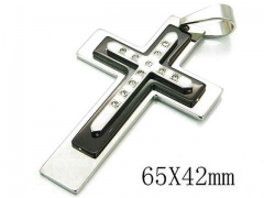 HY 316L Stainless Steel Cross Pendants-HY08P0676PT