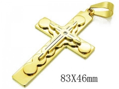 HY 316L Stainless Steel Cross Pendants-HY08P0664HIR