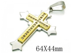 HY 316L Stainless Steel Cross Pendants-HY08P0672PD