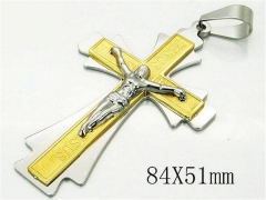 HY 316L Stainless Steel Cross Pendants-HY08P0699HJS