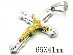 HY 316L Stainless Steel Cross Pendants-HY08P0734PS